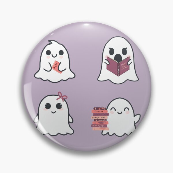 Item preview, Cute bookish ghost stickers designed and sold by BosskaDesign.