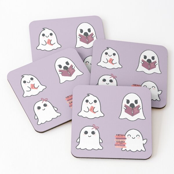 Item preview, Cute bookish ghost stickers designed and sold by BosskaDesign.