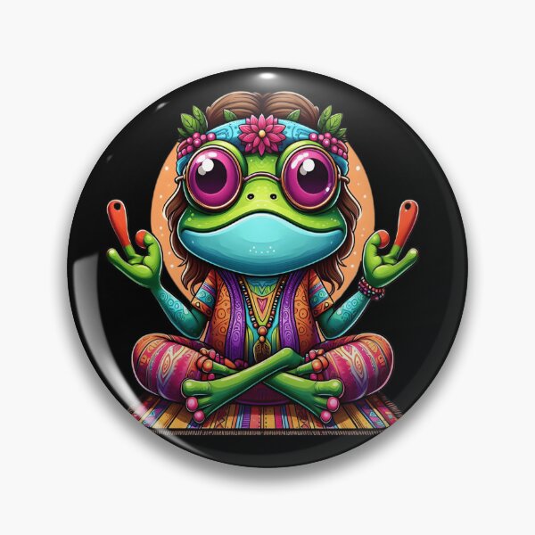 Item preview, Funny Yoga frog  designed and sold by GrowDrak.