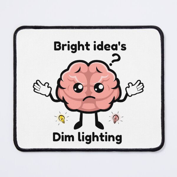 Item preview, Bright idea's dim lighting cutie brain thinking designed and sold by Cosmicworld07.