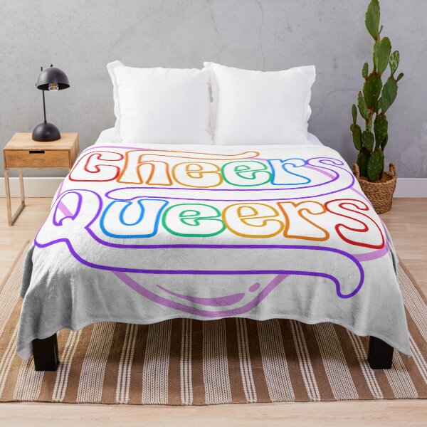 Item preview, Cheers Queers - LGBTQIA+ Support  designed and sold by SuchWowDesign.