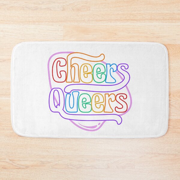 Item preview, Cheers Queers - LGBTQIA+ Support  designed and sold by SuchWowDesign.
