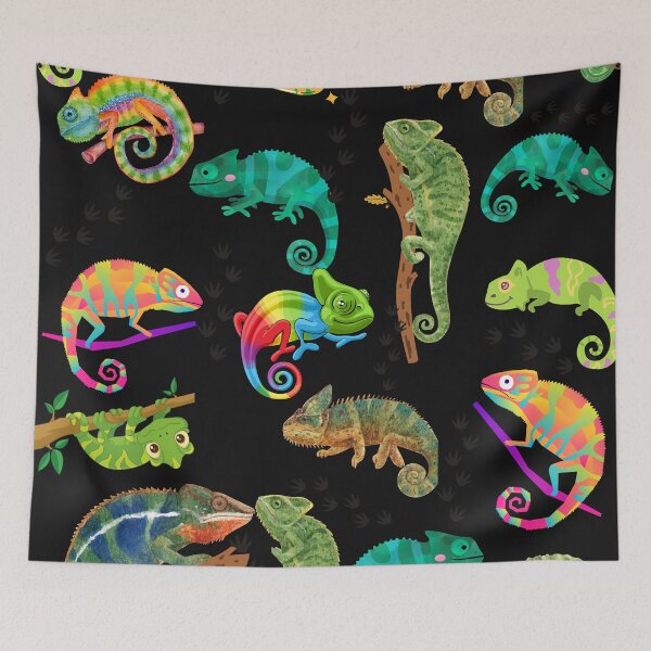 Item preview, "Whimsical Reptiles: Chameleon Fun designed and sold by CraftyrCreator.