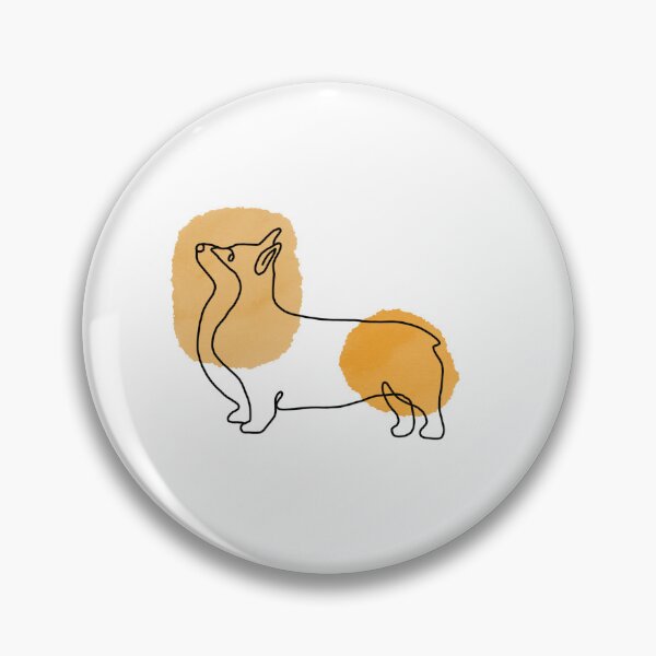 Item preview, Abstract Corgi dog in oneline design designed and sold by haakondesign.