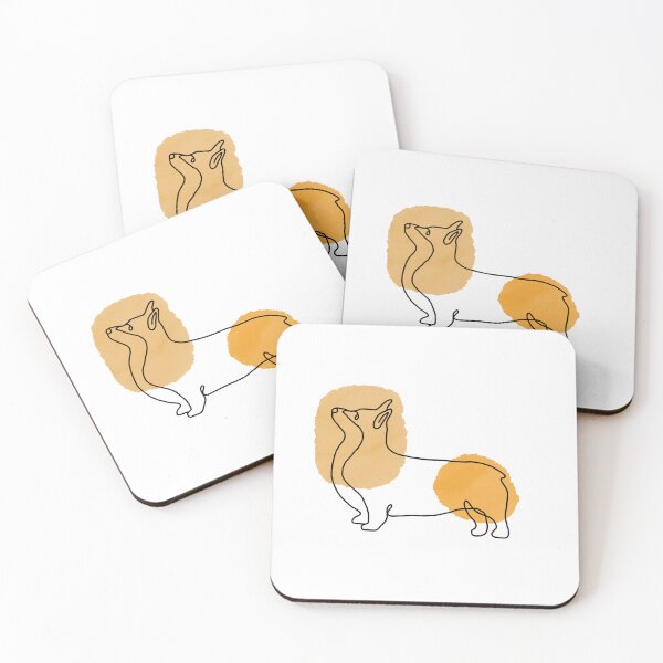 Item preview, Abstract Corgi dog in oneline design designed and sold by haakondesign.