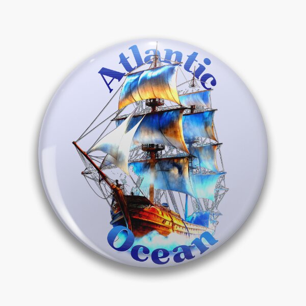 Item preview, Flying Dutchman Ghost Ship - Atlantic Ocean Art designed and sold by VikArtStudio.