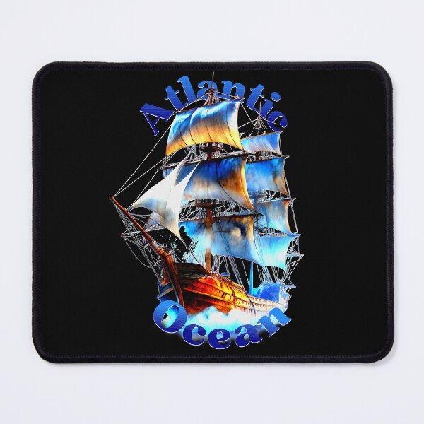 Item preview, Flying Dutchman Ghost Ship - Atlantic Ocean Art designed and sold by VikArtStudio.