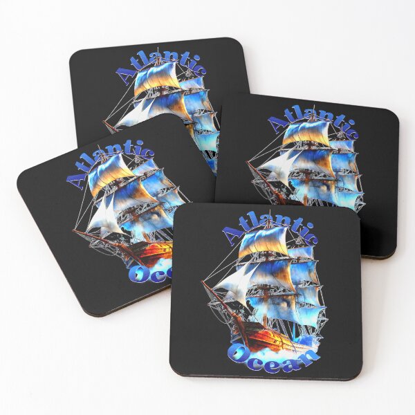 Item preview, Flying Dutchman Ghost Ship - Atlantic Ocean Art designed and sold by VikArtStudio.