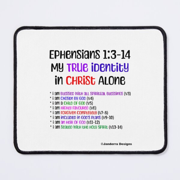 Item preview, Ephensians 1:3-14 My True identity in Christ Alone designed and sold by JanderraDesigns.