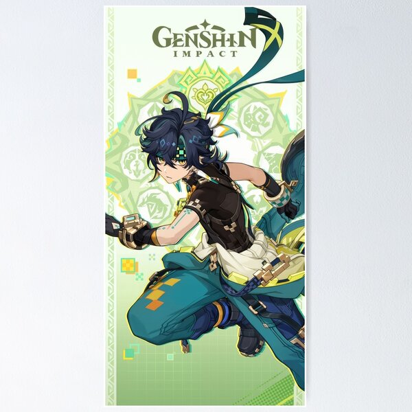 Item preview, Kinich poster, Genshin Impact designed and sold by Astral Drop.