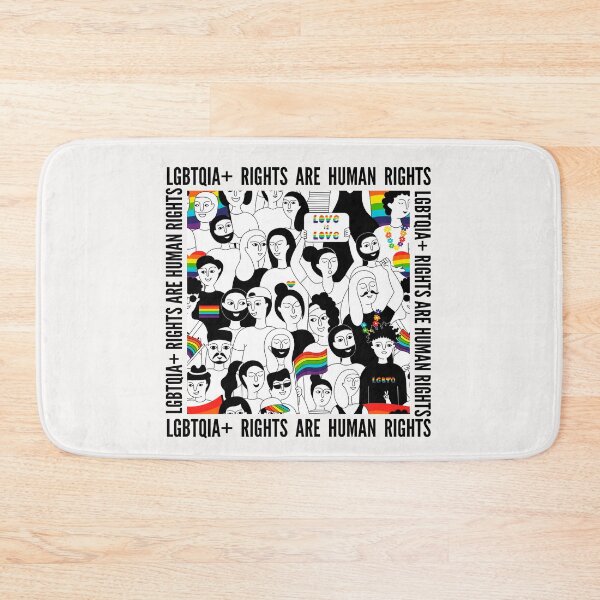 Item preview, LGBTQIA+ Rights are Human Rights, Pride designed and sold by SuchWowDesign.