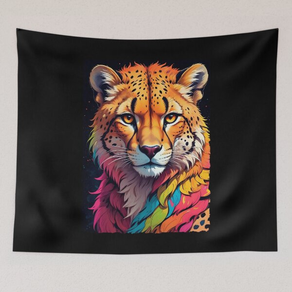 Item preview, Colorful And Majestic Cheetah Face designed and sold by Adelberton.