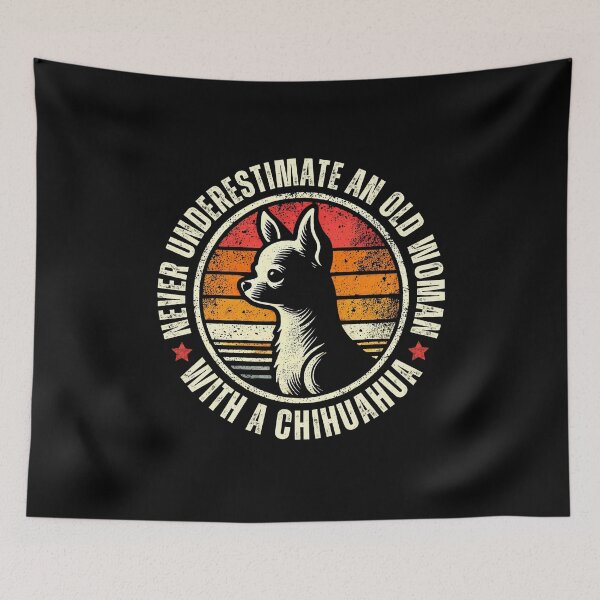 Item preview, Never Underestimate an Old Woman with a Chihuahua Vintage designed and sold by PantatKiller.