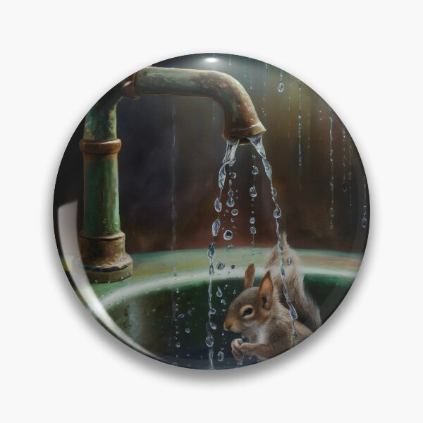 Item preview, Squirrel bathing. designed and sold by MyHappyArtShop.