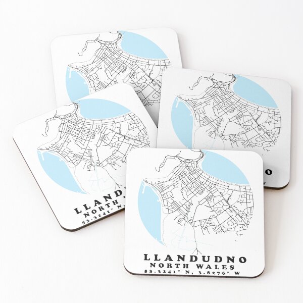 Item preview, Llandudno North Wales Street Map Decor designed and sold by tbcreationsuk.