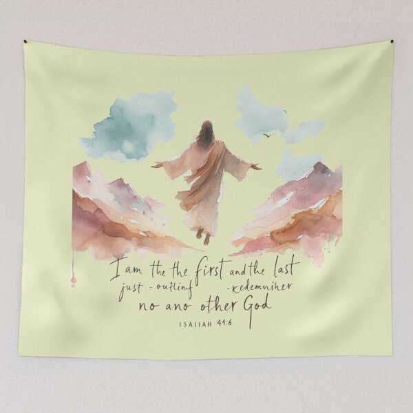 Item preview, I Am the First and the Last - Isaiah 44:6,   designed and sold by PaintMeWorld.