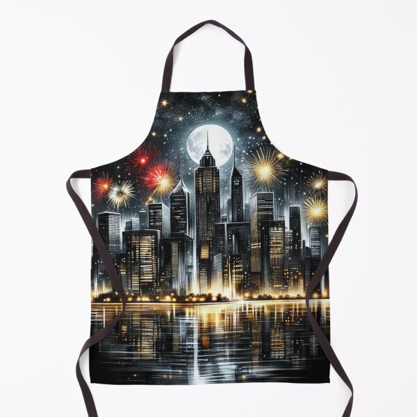 Item preview, Festive night city designed and sold by FusiTink.