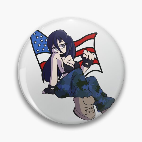 Item preview, Military Girl (Violet) With flag designed and sold by GenesisStein.