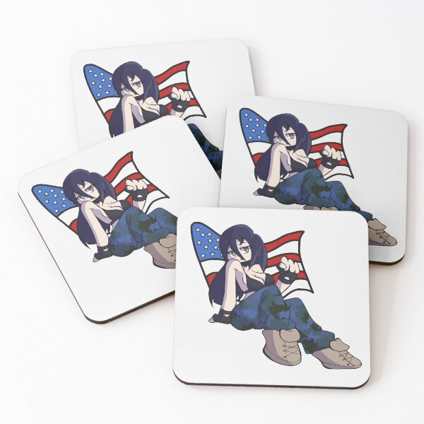 Item preview, Military Girl (Violet) With flag designed and sold by GenesisStein.