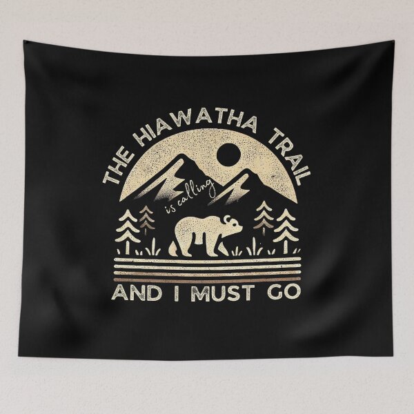 Item preview, The Hiawatha Trail is Calling and I Must Go - Vintage Mountain Design designed and sold by PantatKiller.