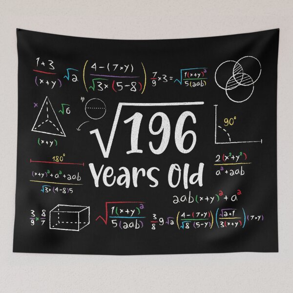 Item preview, Square Root of 196 14th Birthday 14 Year Old Gifts Math Bday designed and sold by Blok45.