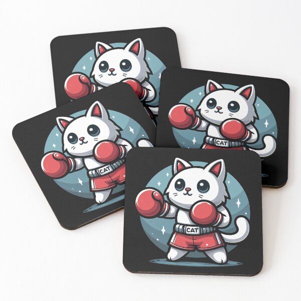 Item preview, Boxing Cat designed and sold by Funny Vintage Stickers And T-Shirts.