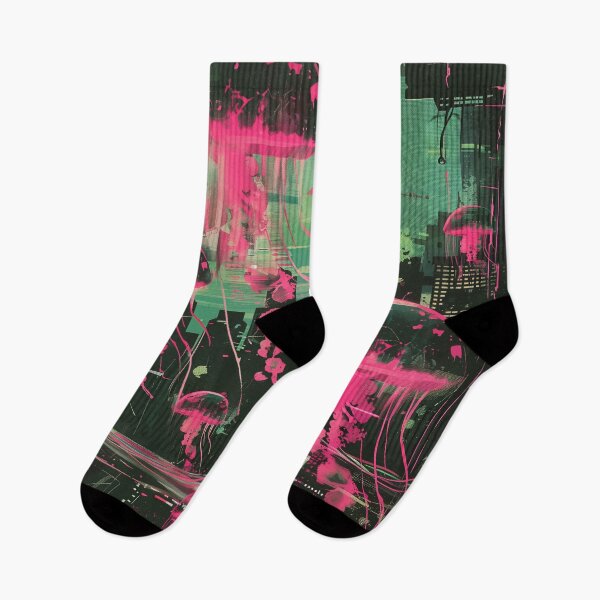 Item preview, Cyberpunk Jellifish City - For the love of thechnology designed and sold by WaveVisions.
