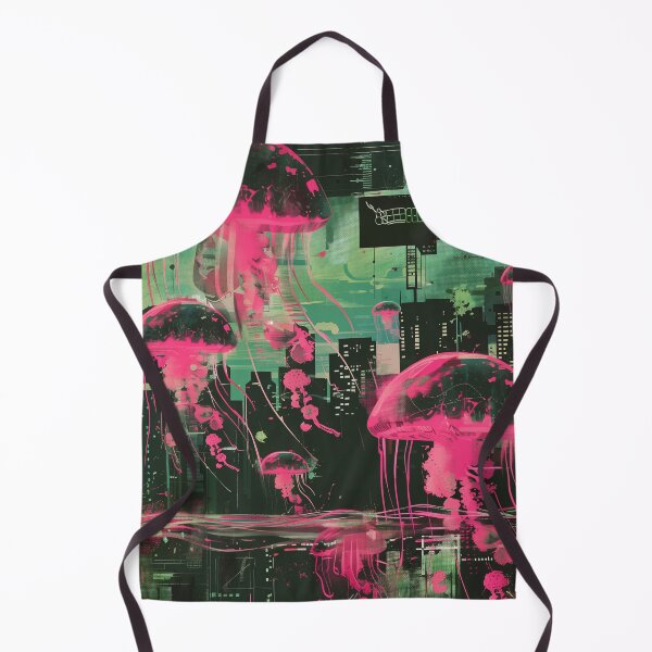 Item preview, Cyberpunk Jellifish City - For the love of thechnology designed and sold by WaveVisions.