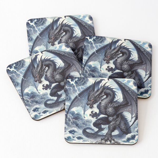 Item preview, Stormlord of the Deep: A Black Dragon's Fury designed and sold by Hatomomox.