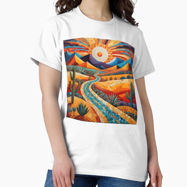 Item preview, Retro Desert  Road, Sunrise,  Vintage Aesthetics, Orange,  designed and sold by Michael Lagcao.