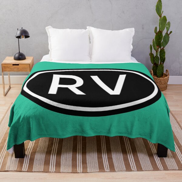 Item preview, Letras blancas ovaladas del monograma de las iniciales de RV designed and sold by Jeallan Designs.