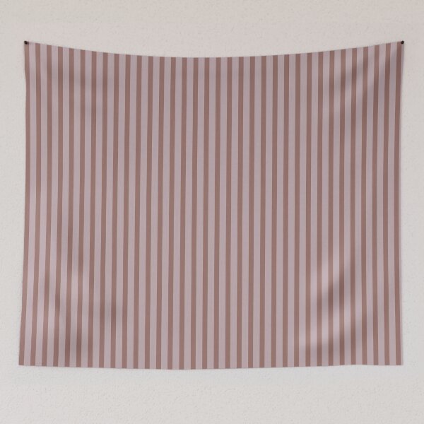 Item preview, Geometric Warm Neutrals Burlwood And Burnished Lilac Vertical Stripes designed and sold by Triplicate Limited.