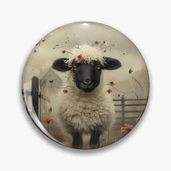 Item preview, Autumn Whimsy: Floral Crown Sheep Art Print designed and sold by TahliaNewland.