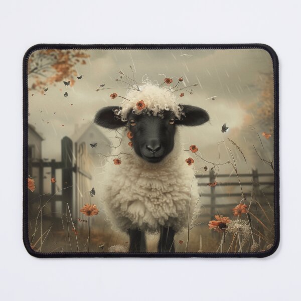 Item preview, Autumn Whimsy: Floral Crown Sheep Art Print designed and sold by TahliaNewland.