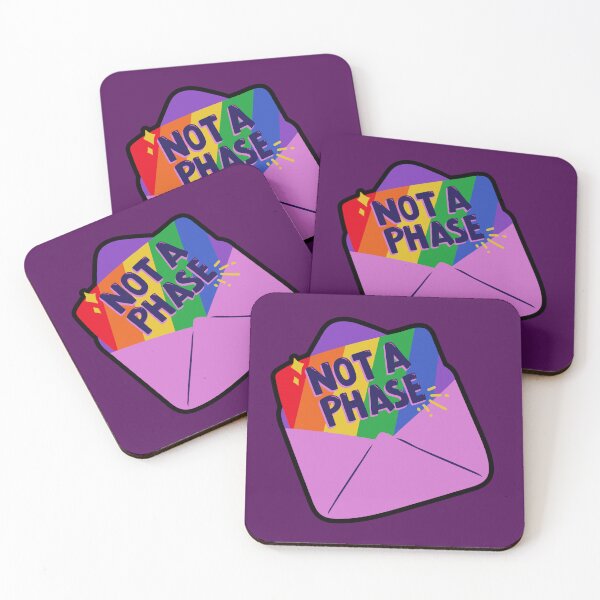 Item preview, Not a Phase - LGBTQIA+ Support  designed and sold by SuchWowDesign.