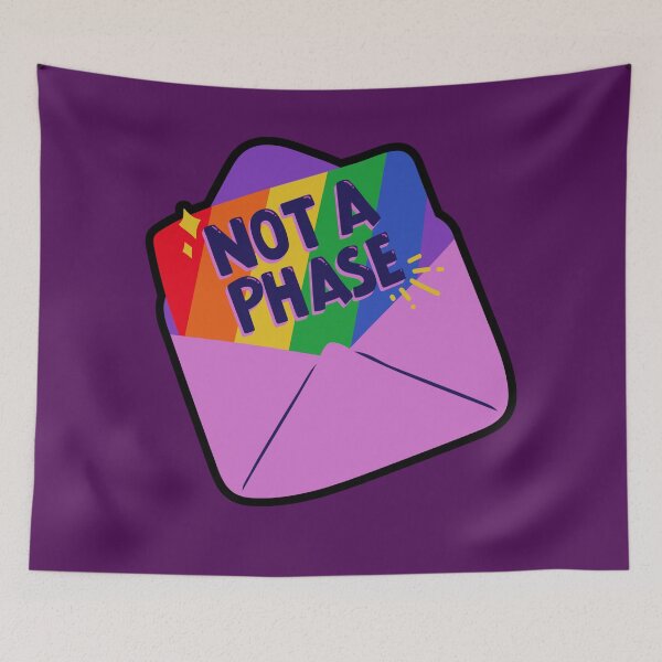 Item preview, Not a Phase - LGBTQIA+ Support  designed and sold by SuchWowDesign.
