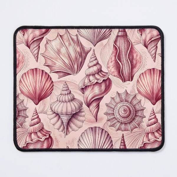 Item preview, Pink Seashell Pattern designed and sold by patterncrow.