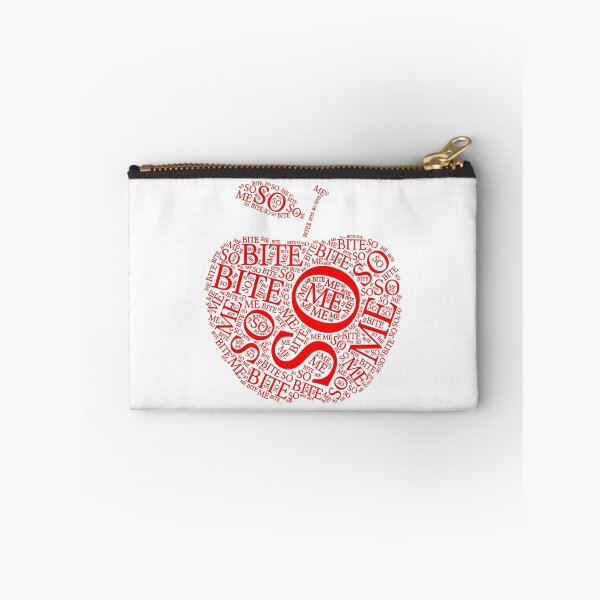 Item preview, "So Bite Me" text apple (red) designed and sold by Dinahspace.