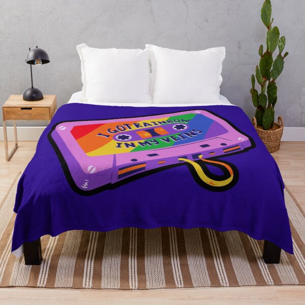 Item preview, I Got Rainbow In My Veins - LGBTQIA+ Support designed and sold by SuchWowDesign.