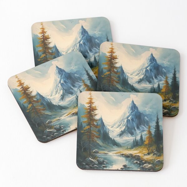 Item preview, Mountain Valley Watercolor Art  designed and sold by Vicky021.