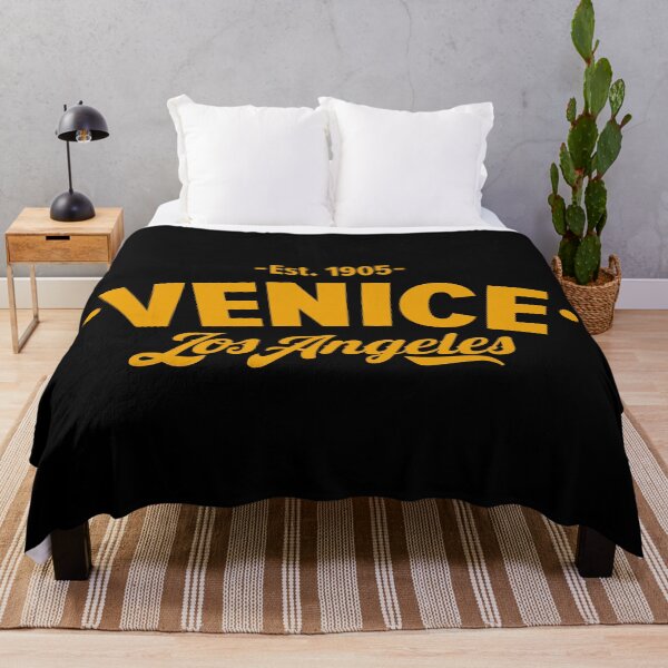 Item preview, Venice Los Angeles - Yellow Typographic Logo Design designed and sold by Boogosh.