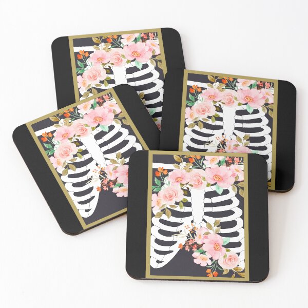 Item preview, Skeleton bones flowers designed and sold by Franky-wild-art.