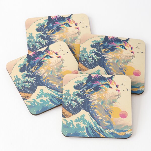 Item preview, A Calico Cat Watching the Sunset designed and sold by Cat-Wave-Dream.