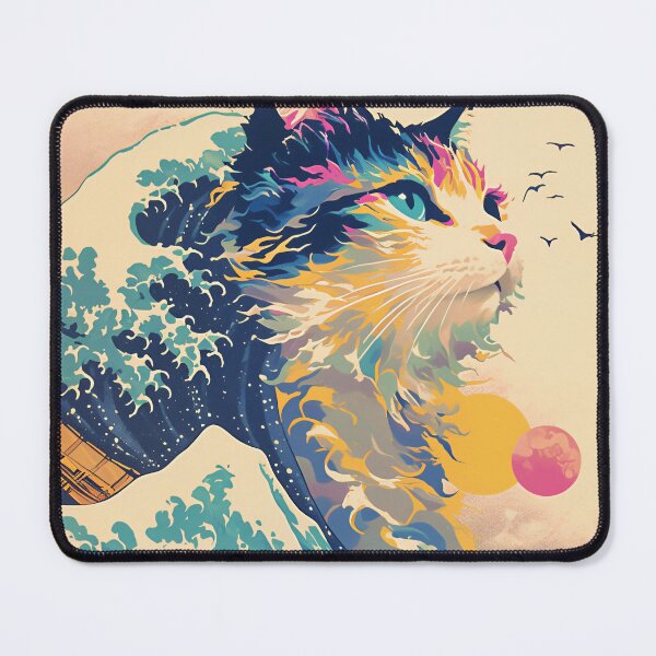 Item preview, A Calico Cat Watching the Sunset designed and sold by Cat-Wave-Dream.