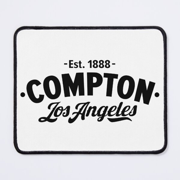 Item preview, Compton Los Angeles - Black Typographic Logo Design designed and sold by Boogosh.