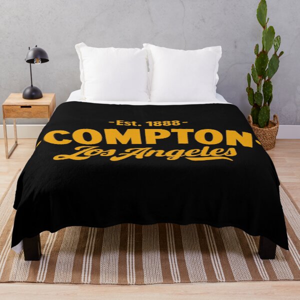 Item preview, Compton Los Angeles - Yellow Typographic Logo Design designed and sold by Boogosh.