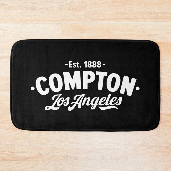Item preview, Compton Los Angeles - White Typographic Logo Design designed and sold by Boogosh.