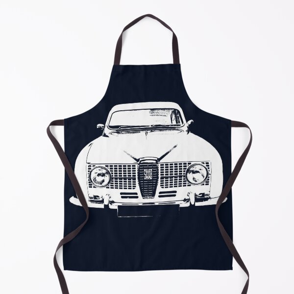 Item preview, Saab 96 classic Swedish car monoblock white designed and sold by soitwouldseem.