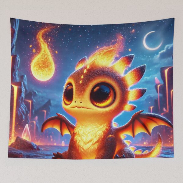 Item preview, Fiery Baby Dragon in Enchanted Land designed and sold by TeslaSt0re.