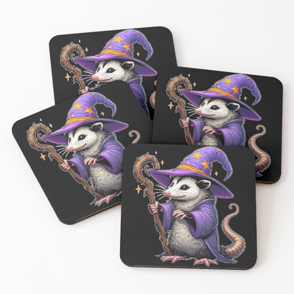 Item preview, Opossum Wizard Fantasy designed and sold by TomFrontierArt.